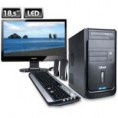 Computador Intel Dual Core 4GB HD 500GB DVD-RW QBEX + Monitor LED 18,5'' - Philips