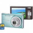 Câmera Digital 14MP FE-4030 LCD 2.7 Zoom Óptico 4x Bateria Azul Claro + Cartão 2GB - Olympus - FRETE GRATIS